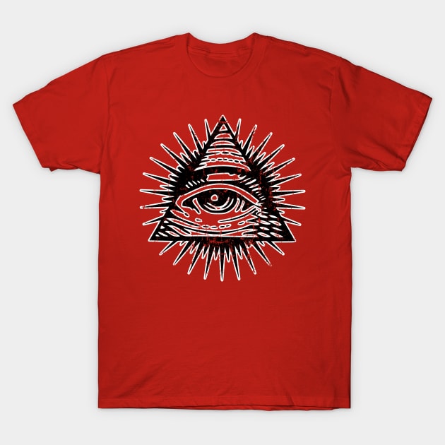 Illuminati All Seeing Eye T-Shirt by focodesigns